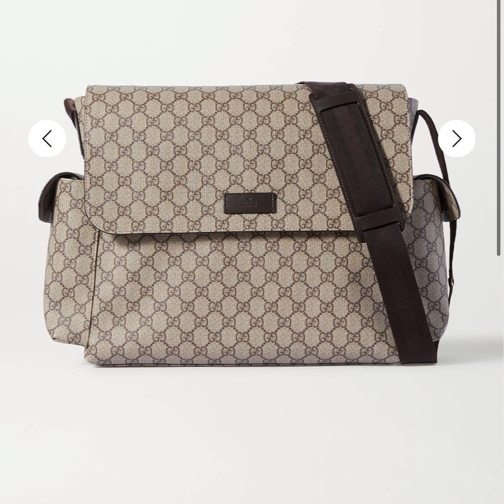 Gucci Ophidia printed coated-canvas diaper bag